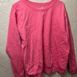 Pink crew neck sweatshirt